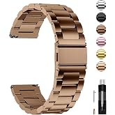 Fullmosa Paslanmaz &ccedil;elik saat kayışı, 16 mm, 18 mm, 19 mm, 20 mm, 22 mm, 24 mm, metal saat kayışı, hızlı kilitli, kadın ve er