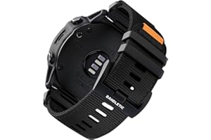 Bandletic 26mm Correa Compatible con Garmin Fenix 6X Pro/6X/Fenix 8 51mm/Fenix 7X/7X Pro/5X/Plus, QuickFit Nylon Militar Sport Duradero Muñequera para Instinct 2X Solar/Fenix 3/HR/Epix Pro 51mm