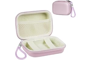 Ainiv Torba na aparat cyfrowy kompatybilna z Sony ZV-1/Ricoh GR/Casio zr1000/1200/Canon G7/SX720/Panasonic ZS110, mała torba do noszenia na aparat cyfrowy, fioletowy