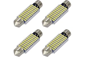 Safego 4x C5W LED Canbus Senza Errori 39mm 30SMD 3014 Lampadine per Luci Interne Auto o Targa a LED Bulbi 3423 6411 Xeno Bianco 6000k-6500k