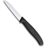 Victorinox 6.7403 SwissClassic 8cm Flat Paring Knife, Black