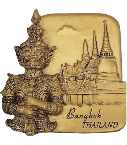 Aimant De Réfrigérateur 3D Bangkok Thaïlande, Cadeau, Décoration De Maison Et De Cuisine, Autocollant Magnétique Bangkok Thaïlande