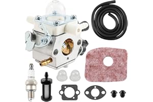 DIXHILLS BG86CEZ1 Carburateur avec silencieux et pare-étincelles pour Stihl BG86, BG86C, SH86, SH86C, BG86Z ; remplacement pour Zama C1M-S261B, C1M-S261C ; pour références: 42411200616,42411200607,4241120 0600