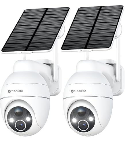 Imou 2K Telecamera da Esterno WiFi Senza Fili Solare con Batteria 5000mAh, Telecamera Solare Esterna 360° PTZ, 2.4GHz, Rilevamento PIR/Veicoli, Visione Notturna a Colori, IP65, Modalità Privacy