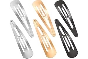 NV WANG Pinzas de cabello,Pinzas para el cabello, 30 piezas de 3.1 pulgadas, pasadores grandes de metal a presión, pasadores antideslizantes, joyas para el cabello para niñas y mujeres