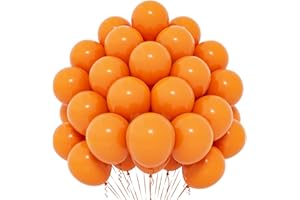 YOYOIN Orange Luftballons, 50 Stück 12 Zoll Orange Luftballons, Matte Orange Latex Ballons Für Frauen Mädchen Kinder Für Orange Thema Geburtstagsfeier Halloween Babyparty Hochzeit Valentinstag Dekoration