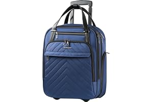 VANKEAN Carry On Undersäte, multifunktionell, 40,6 cm undersäte, lätt övernattningsresväska för män kvinnor, Blå (Haze