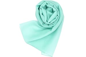 MAPIMANIA - Stola Elegante Donna Color per Cerimonia e Matrimonio Made in Italy, Scialle coprispalle estivo Chiffon 200x80, Sciarpa Copri spalle per abito