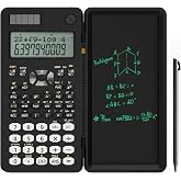 NEWYES Folding Scientific Calculator with Whiteboard and Pen (82MS-240) | 240 Functions, Solar and Battery, 2 Line Display, S