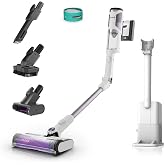Shark Detect Clean &amp; Empty, Bagless Cordless Vacuum, 60 Min. | Dirt Detect Technology and Self-Emptying Base 2L, Anti Hair Wr