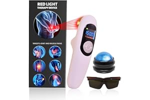 NRO Alivio Del Dolor Frio Láser Terapia Aparato Unidad Lllt Luz Roja Portátil Unidad 650nm+808nm - UK Plug