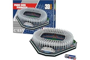 Georgie Porgy Puzzle dello Stadio di Calcio 3D DIY Giocattoli da Costruzione Set di Sostruzione (Parc des Princes Stadio 123 Pezzi)