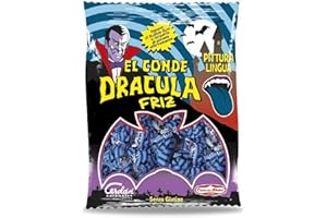 CASA DEL DOLCE EL CONDE DRACULA 10 Lecca Lecca Friz gusto Frutti di Bosco PITTURA LINGUA HALLOWEEN