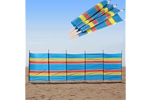 Monal Hut 4 5 6 8 10 Pole Windbreak Wooden Windbreaker Beach Camping Caravan Holiday Sun Screen Shelter Tall Wind Break