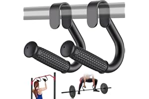 Kipika Pull Up Handles - Non-Slip Grip Handle Attachment for Pull-Up Bars, Barbells and Resistance Bands - Heavy Duty Stretch Attachment Grips Handles for Home Gym Workouts, 1 Pair