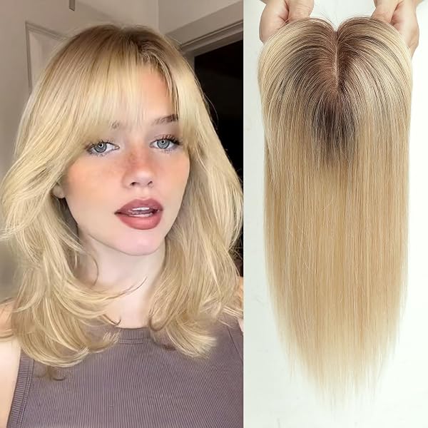 Haarteil Für Damen, 30,5 Cm, Aus Echthaar – Mit Clips, Für Mehr Volumen, Deckt Dünnes Haar Ab, Dunkelbraun
