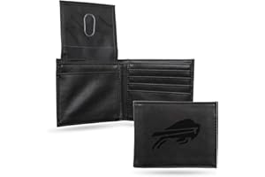 Rico Industries NFL - Cartera de Billete grabada con láser, Color Negro