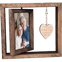 Cornice Commemorativa Eronm Con Scritta "In Loving Memory" | Idea Regalo Per Lutto, Ricordo Di Una Persona Cara | Legno E Metallo, 20x15 Cm