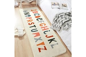 MOSHOINOT Tapis de Passage Tapis Runner Moderne Lavables Tapis de décoration Rectangle bébé Tapis Coureur d'enfant Duveteux Tapis pour Enfants Salon Chambre Grands ​Tapis de Jeu Bebe 60 x 160 cm