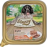 Stuzzy, Cibo Umido per Cani Adulti al Gusto Tacchino, Piselli e Carote, Paté e Carni in Pezzi - Totale 3,3Kg (22 Vaschette da