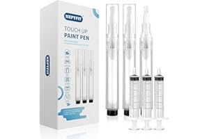 MCHERRY Fillable Touch Up Paint Pen Brush, 3 Pcs Paint Pen for Wall Touch Up for Walls, Wood Floors, Cabinets, Windows, Doors