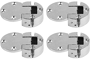LIKERAINY 90° Zawias Ukryty do Klapką Pokrywką 30mm do Mebli Drewnianych Drzwi Szafki Składane Okucia Niklowane Zawiasy do Szafek 4 Pcs