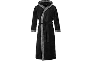 Di Vadini Unisex Herren Damen Bademantel Prato mit Kapuze I Morgenmantel flauschig I Nachtwäsche aus edler Mikrofaser I Kimono mit Farb- & Größenauswahl XXS - 5XL I Bath-Robe Öko-Tex Standard 100