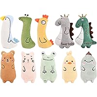 YIIFELL Spielzeug mit Katzenminze,10 Stück Katzenspielzeug mit Katzenminze,Katzenspielzeug Set aus Katzenkissen mit…