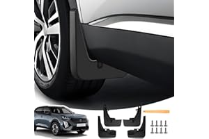 LANGBEAN Paraspruzzi per Peugeot 2008 e-2008 2025 2024 2023 2022 2021 2020, Parafanghi Anteriori e Posteriori con Viti di Montaggio, Parafango Accessori Non è Necessario Forare [4 Pezzi]