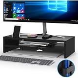 Supporto Monitor Legno BONTEC - Alzaschermo Ergonomico Con Porta Smartphone Supporto Monitor Legno BONTEC - Alzaschermo Ergonomico Con Porta Smartphone