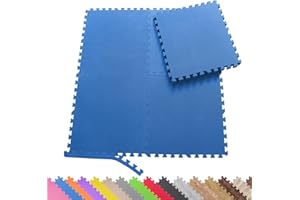 ‎SPORTTREND 24 Sporttrend 24® 18 Schutzmatten + 36 Randstücke Set Farbwahl 60x60x1cm | 6,48qm | Bodenschutzmatte Sportmatte Gymnastikmatte Puzzlematte Fitnessmatte Unterlegmatte Bodenmatte Trainingsmatte Yogamatte