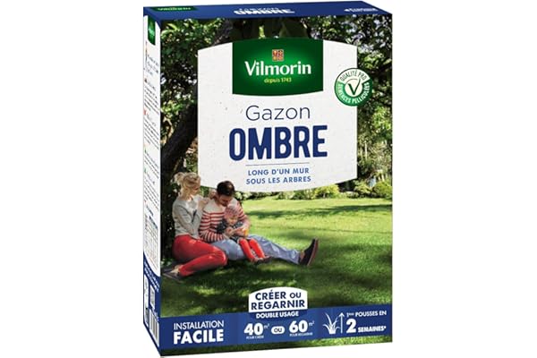 Vilmorin 4466514 Gazon Ombre, Vert, 1 kg