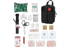 DAJASD Tactique Sac de Secours, 54PCS Tactique Militaire Traumatisme Trousse de Premiers soins, Trousse Tactique Vide, Trousse Kit de Premiers, Trousse de Secours Militaire pour Maison Camping Chasse