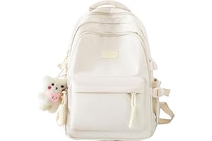 Deyaah Girls Backpack,Kawaii Cute Kids Backpack for Girls with Cute Accessories, School Backpack Watrer Resistant Bookbag for Elementary Primary School