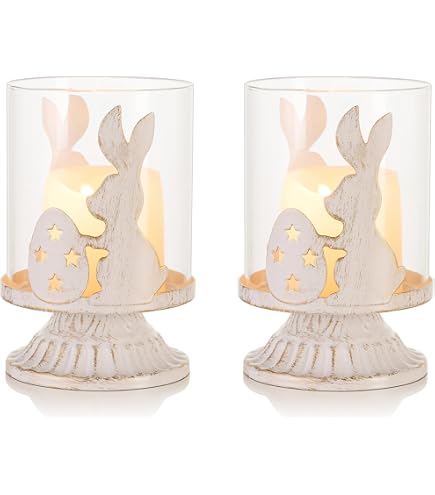 BESTonZON Lot De 12 Porte-Couverts Lapin De Pâques En Feutre Gris - Décoration Table Festive
