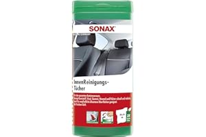 SonaX 4122000 Ściereczki Do Czyszczenia Wnętrz Auta W Pudełku, Biały, 25 Sztuk