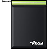 FLASLD Fireproof Document Money Bags, Large Fireproof &amp; Water Resistant Bag, Fireproof Security Bag for Cash, Valuables and P