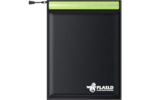 FLASLD Bolsas ignífugas para documentos y dinero, bolsa grande ignífuga y resistente al agua, bolsa de seguridad ignífuga para dinero en efectivo, objetos de valor y pasaporte, con revestimiento de