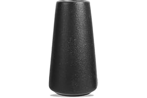 Vzmiza Schwarze Keramik Vase, Vasen Deko Für Moderne Heimdekoration - BlumenVase Für Pampasgras, Deko Vasen Für Deko Aesthetic - Hochzeit -Tischdeko Innenbereich - Einweihungsparty (Schwarz)