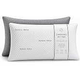 D'A GAMA HOME Memory Foam Pillow Active Carbon Premium 80 cm