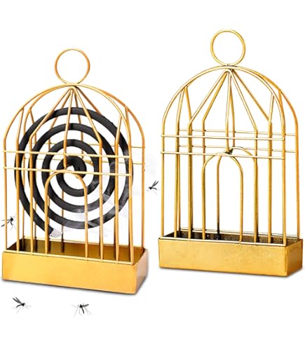 Pipihome Porta Zampirone da Esterno, 2 Pezzi Porta Spirale Antizanzare Portatile, Porta Bobina per Zanzare in Ferro, Porta Zampironi con per Casa Campeggio, Viaggi Anti Zanzare, da Ester (A
