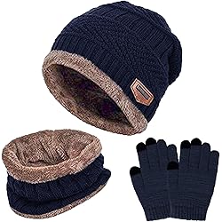 Enfant Garçon Fille Hiver Chapeau Bonnet Echarpe Gants Ensemble 4 5 6 7 8 Ans Polaire Bonnets Pom Casquette Cache Cou Gant Cadeaux Pour Filles Garçons