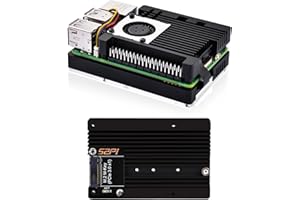 GeeekPi Armor Case with CN01 M.2 M-Key PCIe 3.0 Adapter for Raspberry Pi 5, supports M.2 NVMe SSD 2230/2242/2260/2280