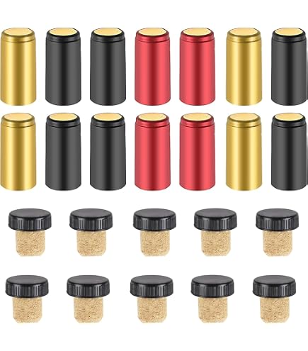 120 Stück PVC-Schrumpfkapseln – Goldfarben, Für Weinflaschen, Einfach Mit Heißem Wasser Zu Verschließen