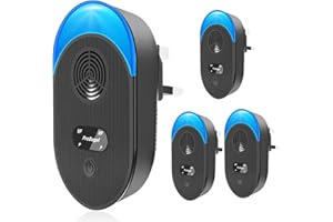 ProBagel 2025 Newest Ultrasonic Pest Repellent 4 Pack, Powerful Mouse Repeller plug in Pest Control, Effective against Mice, Rats, Spiders, Cockroaches, Rodent, Mosquitoes, Safe for Pets and Humans