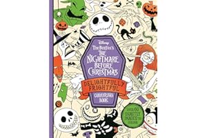 Disney Tim Burton's The Nightmare Before Christmas: Delightfully Frightful Colouring Book: Over 60 ghastly images to colour