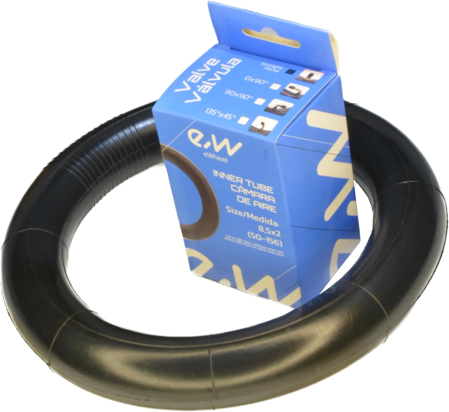 RiuScooter Cámara de Aire Súper Reforzada para Patinete Eléctrico, 8.5x2 Pulgadas (50-156), 2mm grosor, Llanta 6.1" Compatible con Xiaomi, Cecotetc, SmartGyro, Ninebot
