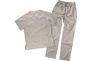 Teamwork Workteam Uniforme sanitario o Conjunto Sanitario, con elástico y cordón en la cintura, Casaca y Pantalon Unisex