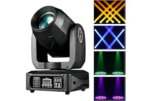ZKYMZL 120 W - 18 prisms - Lumières de scène - 9 lampes LED stroboscopiques GOBO Rainbow DJ - 8 couleurs - 12 canaux - Contrôle DMX512 - Pour discothèque KTV Club Party