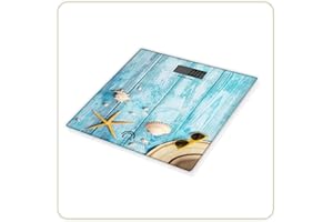 LITTLE BALANCE 8334, Elektronische Personenwaage, Design "Muscheln", 180 kg/100 g